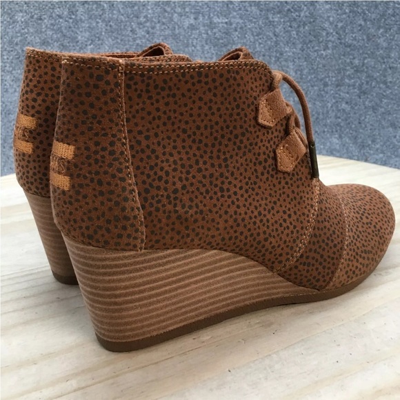 TOMS - Womens Kala Bootie, Size: 9 | Color: Tan Mini Cheetah Suede | NEW/NWT🖤🤎 - Picture 6 of 14